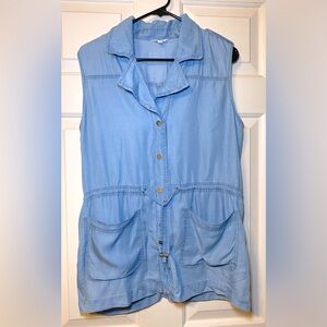 Ci‎ Sono Women’s Denim Sleeveless Top, M